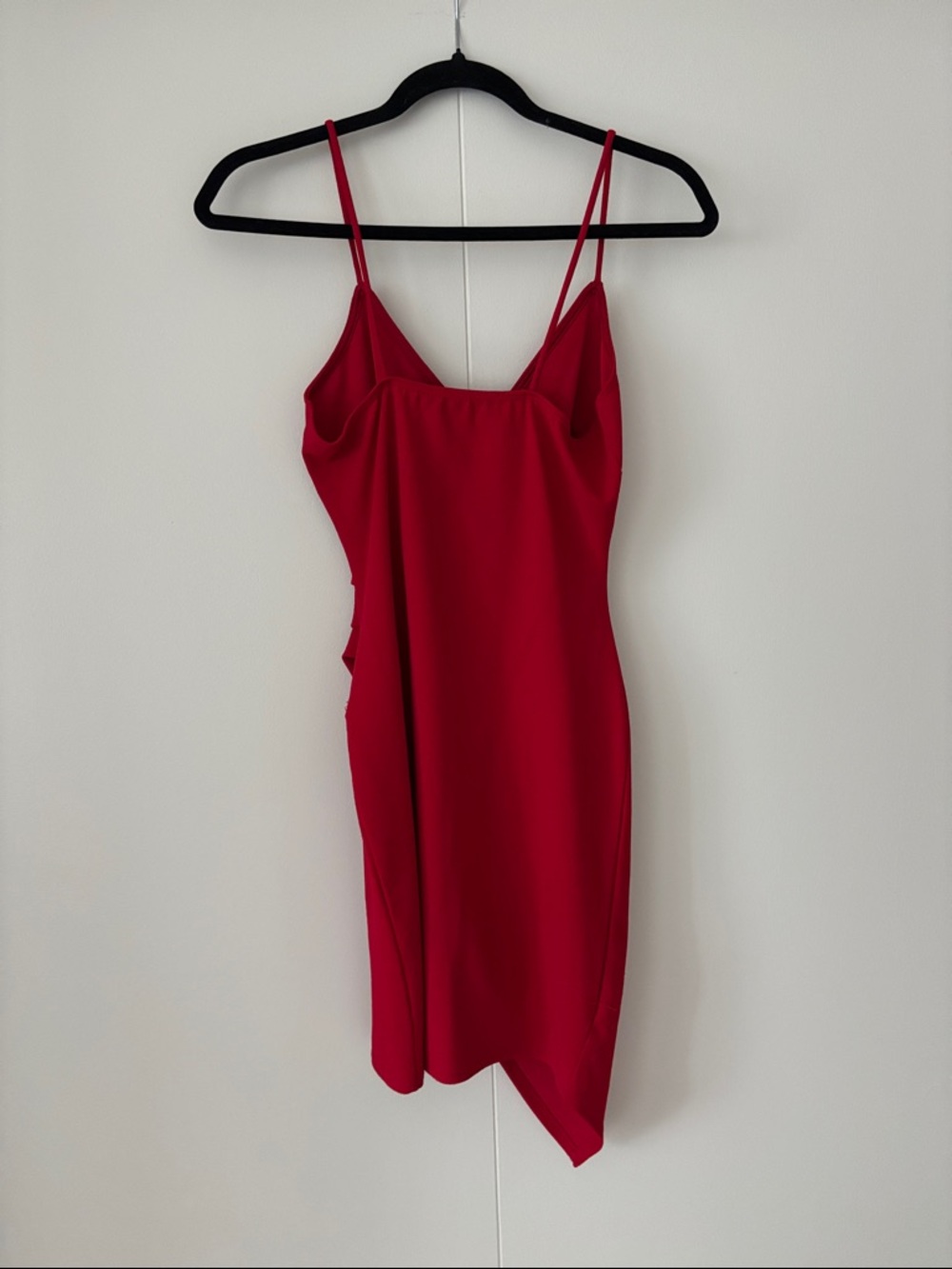 The Vintage Shop Red Asymmetric Spaghetti-Strap Mini Dress - Picture 2 of 2